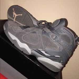 Jordan 8 Wolf Grey🐺🦍Mens size 9.5🐀
